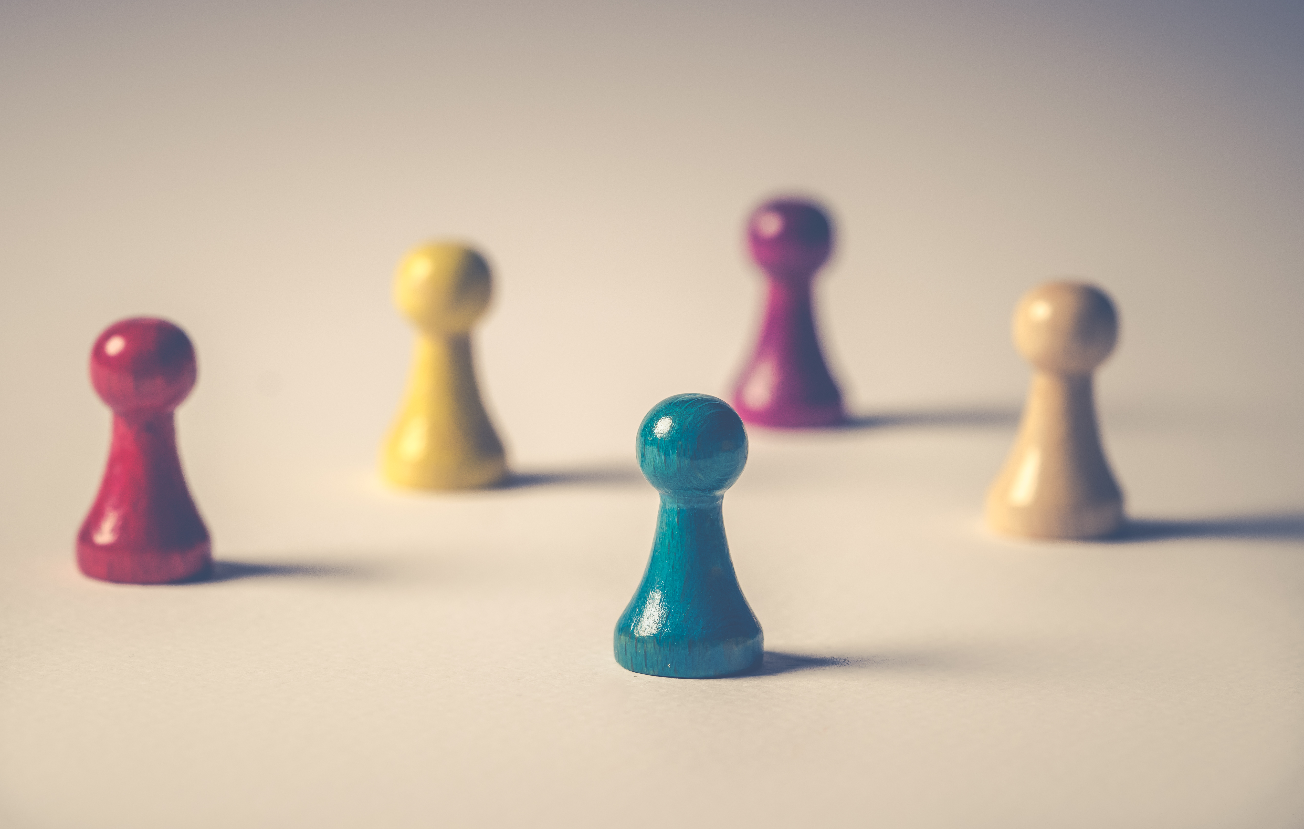 5 pions de jeu de société