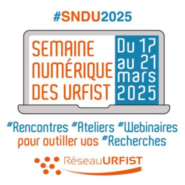 Visuel pour la semaine numérique des Urfist du 17 au 21 mars 2025